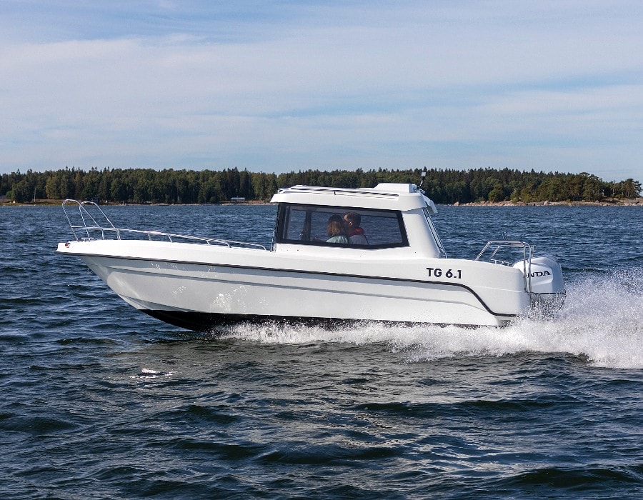 Schmales Kabinenboot TG6.1 aus Finnland